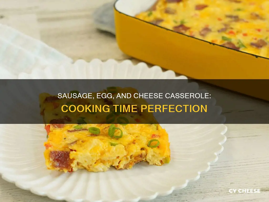 how long to cook sausage egg and cheese casserole