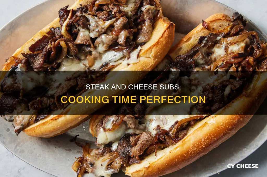 how long to cook steak and cheese subs