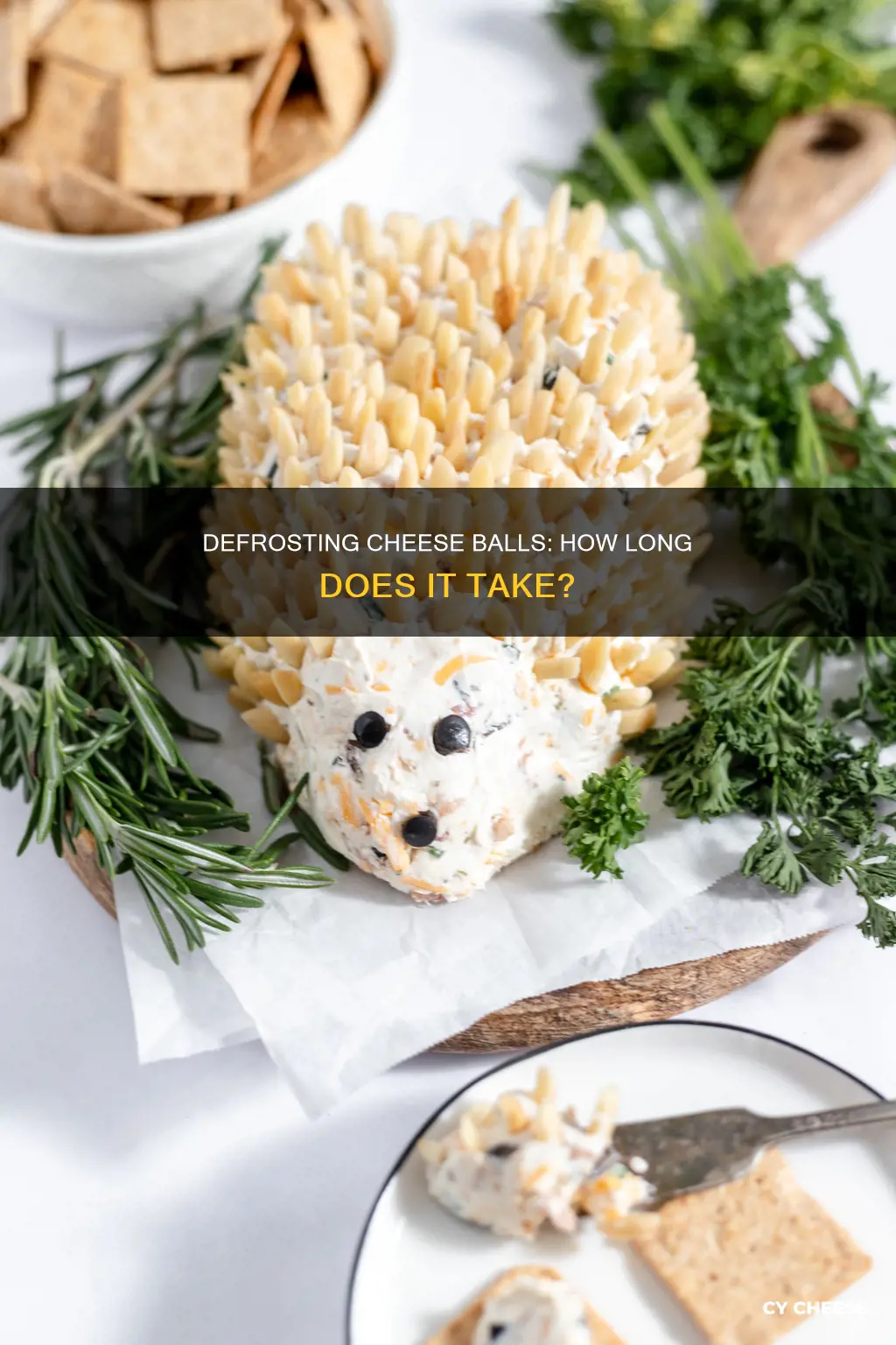 how long to defrost frozen cheese ball