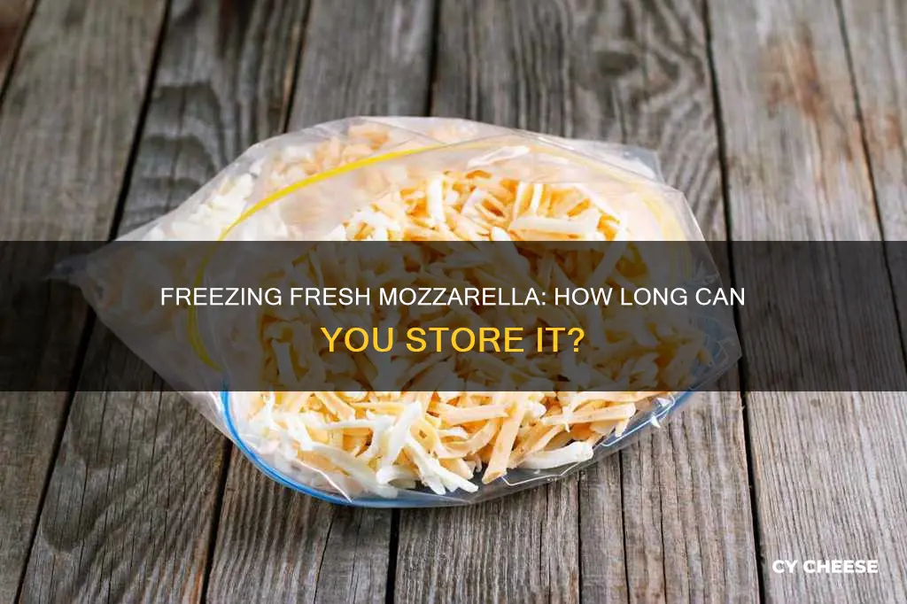 how long to freeze mozzarella cheese