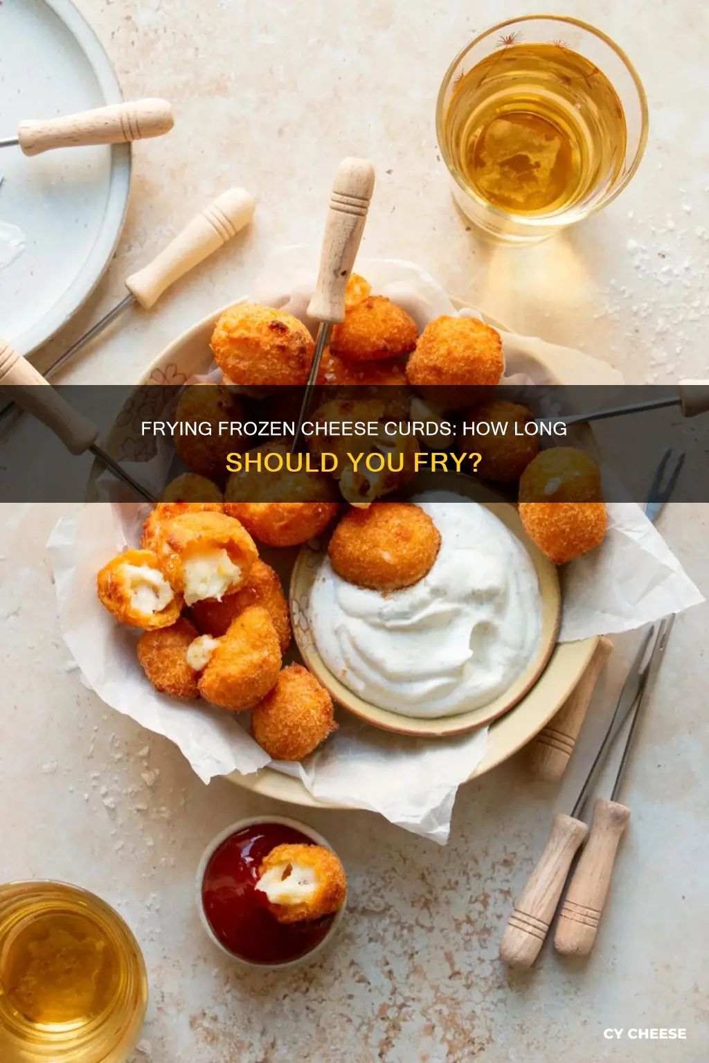 how long to fry frozen cheese curds