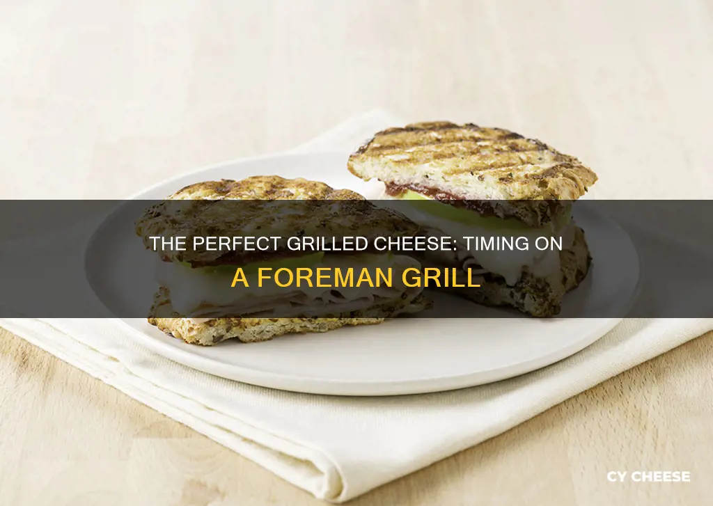 how long to grill cheese sandwich on foreman