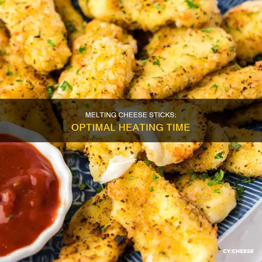 how long to heat up cheese sticks