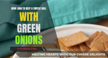 Cheese Ball and Green Onions: How Long is it Safe?