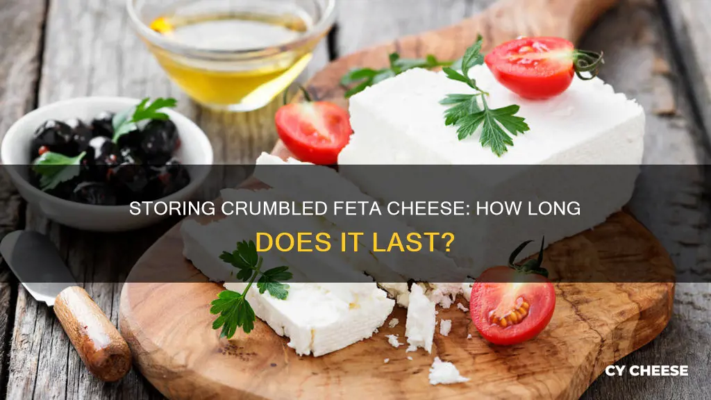 how long to keep crumbled feta cheese