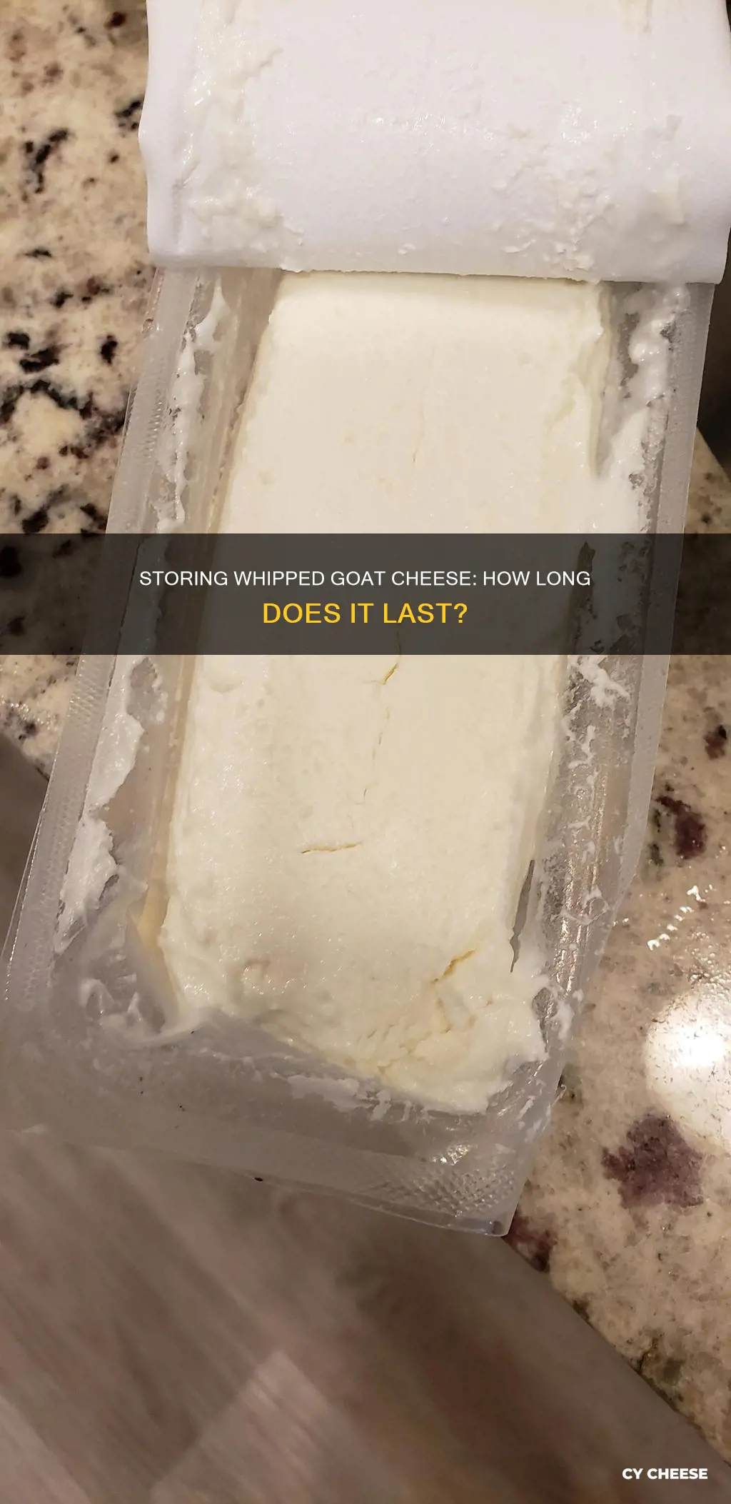 how long to keep whipped goat cheese