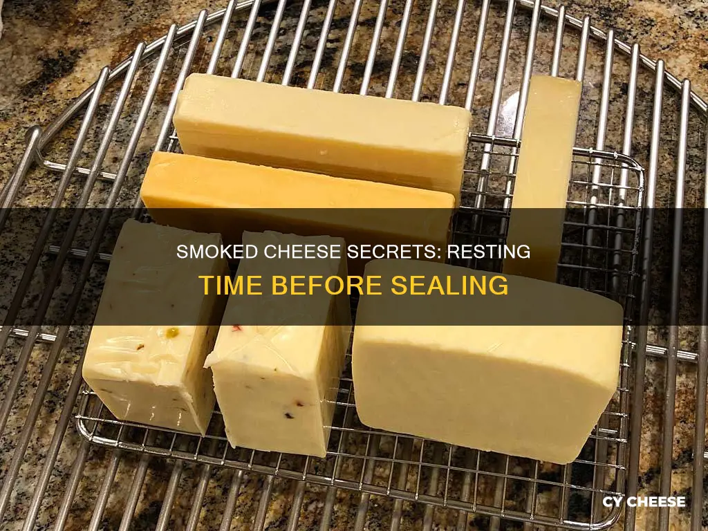 how long to let smoked cheese rest before sealing