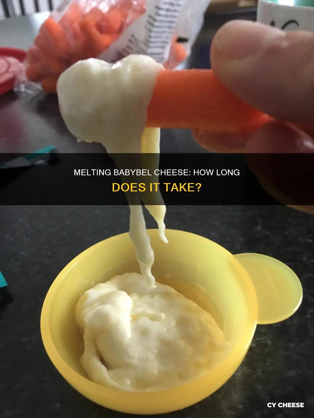 how long to melt babybel cheese