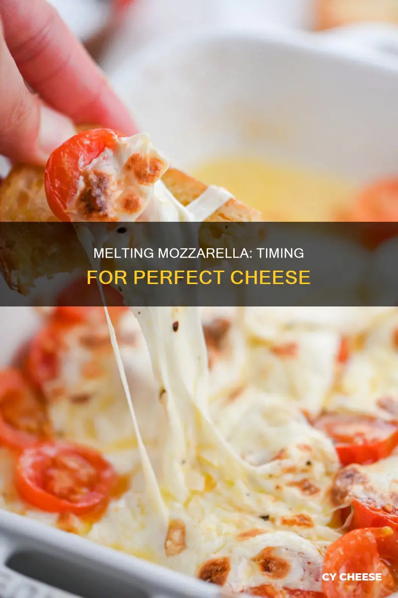 how long to melt mozzarella cheese