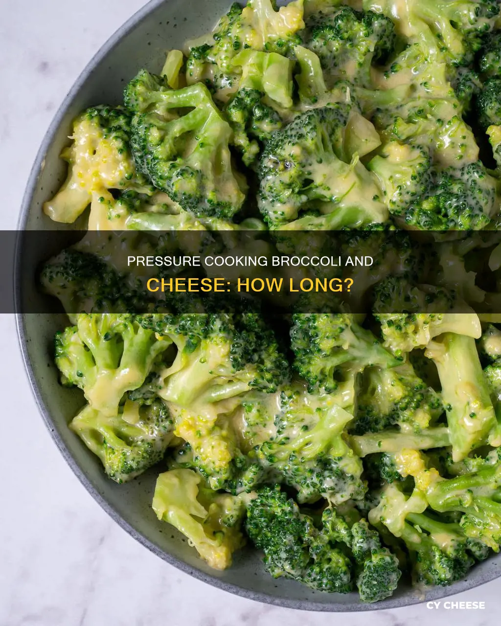 how long to pressure cook cheese broccoli