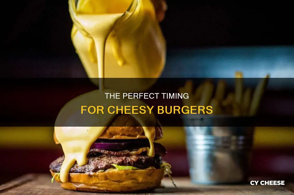 how long to put cheese on burger