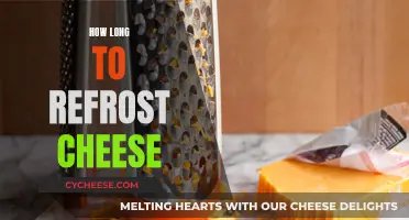 Refrosting Cheese: How Long Does It Take?