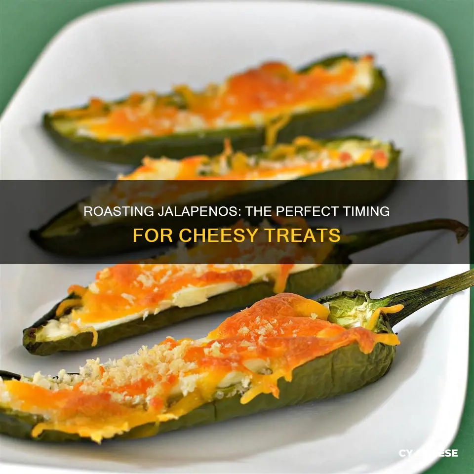 how long to roast cheese stuffed jalapenos