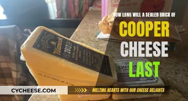 Cheese Storage: Cooper Cheese Block Shelf Life