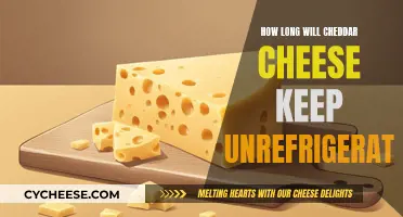 Cheddar Cheese Unrefrigerated: How Long is it Safe?