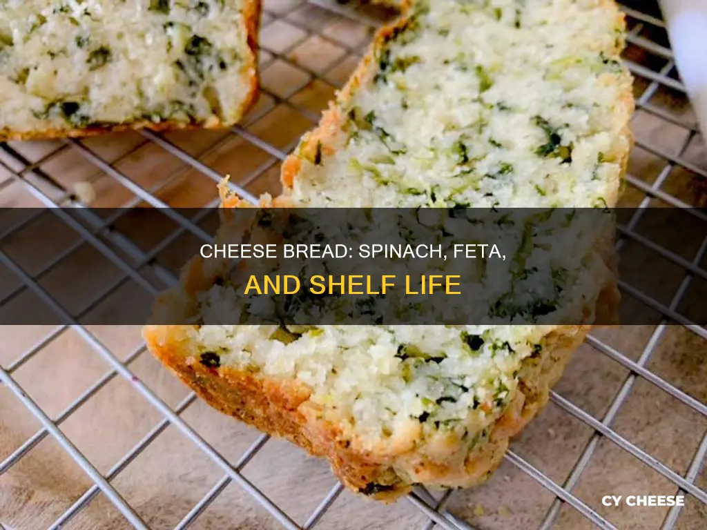 how long will cheese bread with spinach & feta