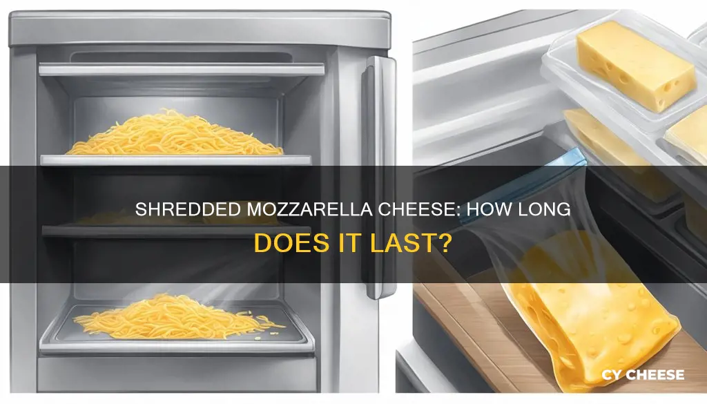 how long will shredded mozzarella cheese last when opened