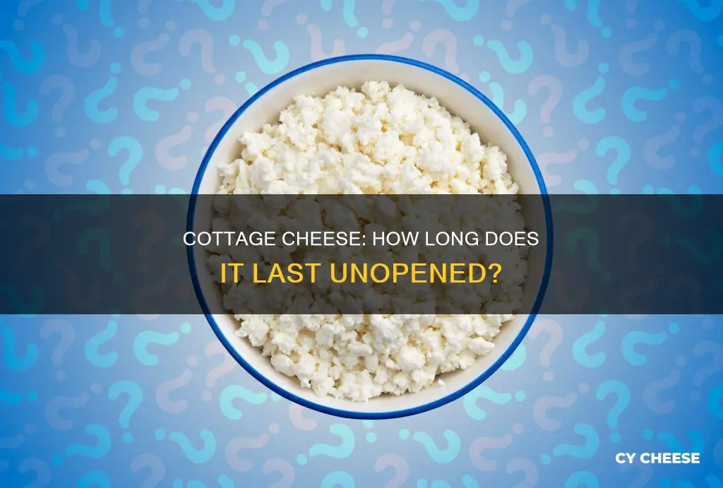 how long will unopenedcottage cheese hold after pulll date