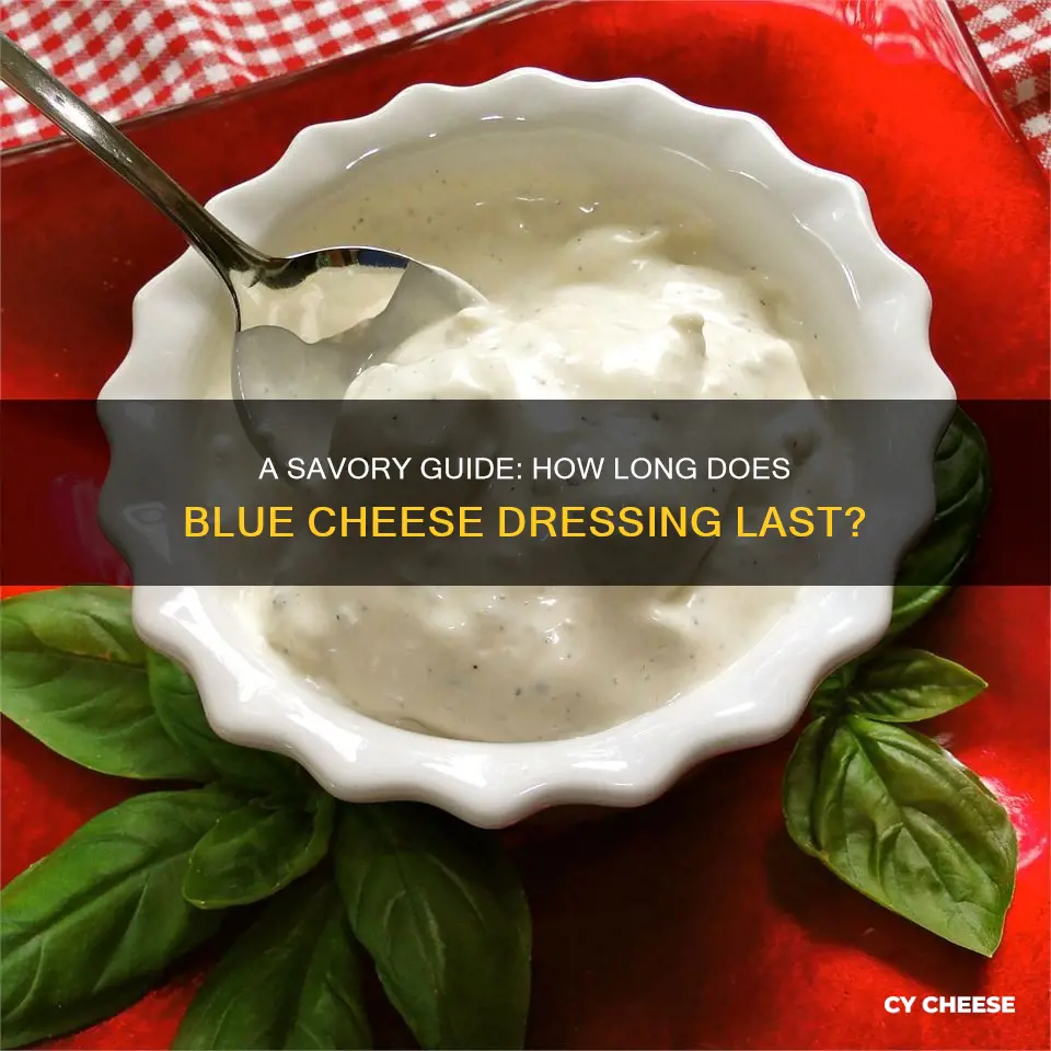 how longs does amroes blue cheese dressing