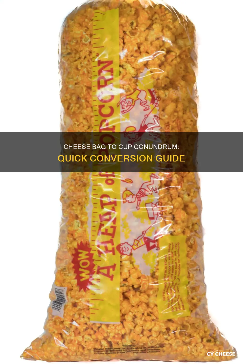 how mant cups in a bafg of shredded cheese