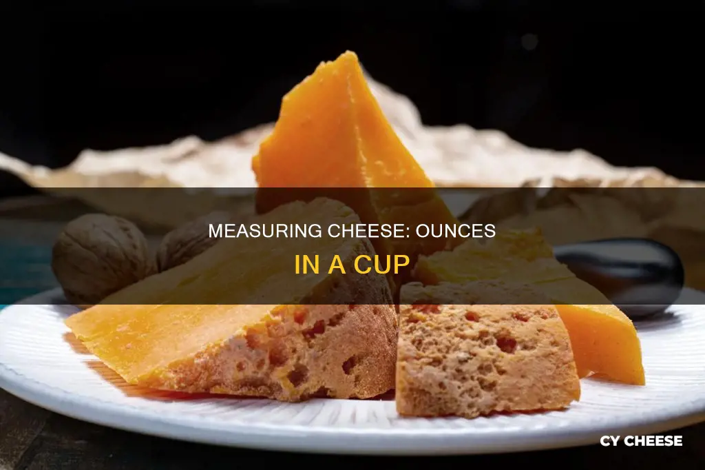 how manu ounces in 1 4 cup of cheese