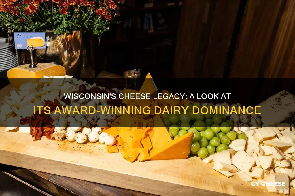 how many awards has wisconsin won for its cheeses