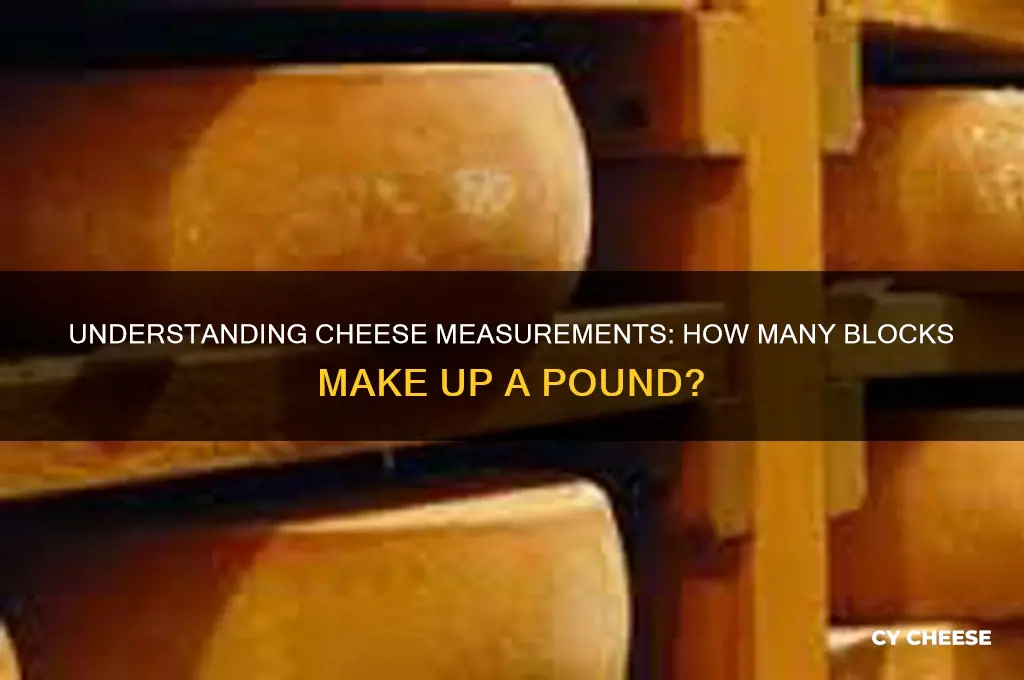how many blocks of cheese is a pound