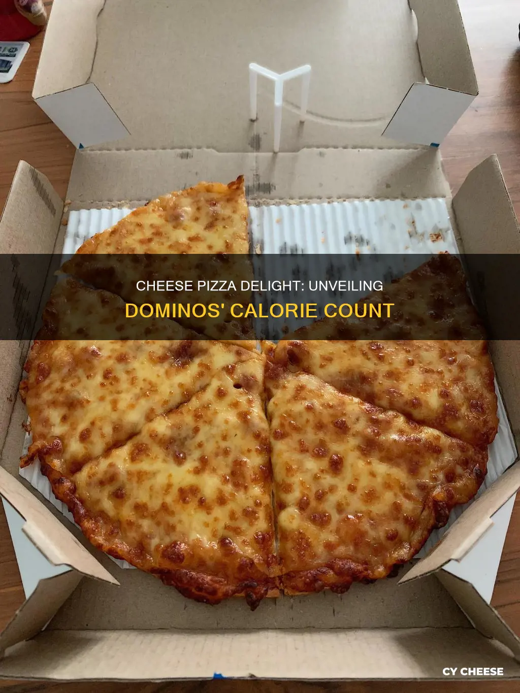 how many cal in amedium dominos cheese pizza