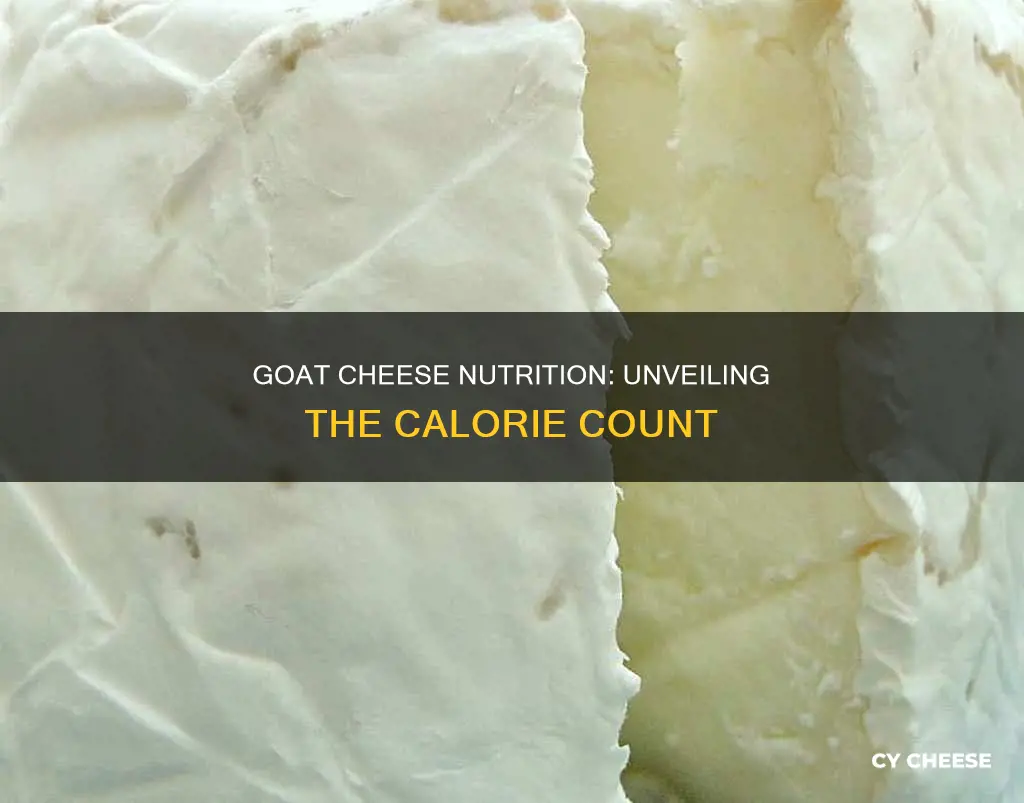 how many calaries in goat cheese