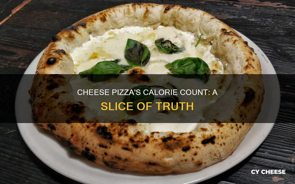 how many caleries in a slice of cheese pizza