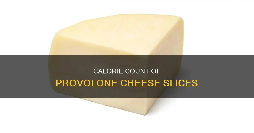 how many calorie a slice of prov olone cheese