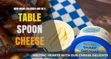 Cheese calories: 2 spoons, how much?