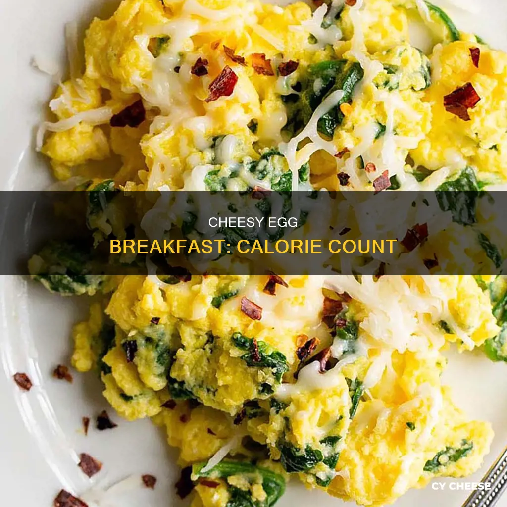 how many calories are in 3 eggs with cheese
