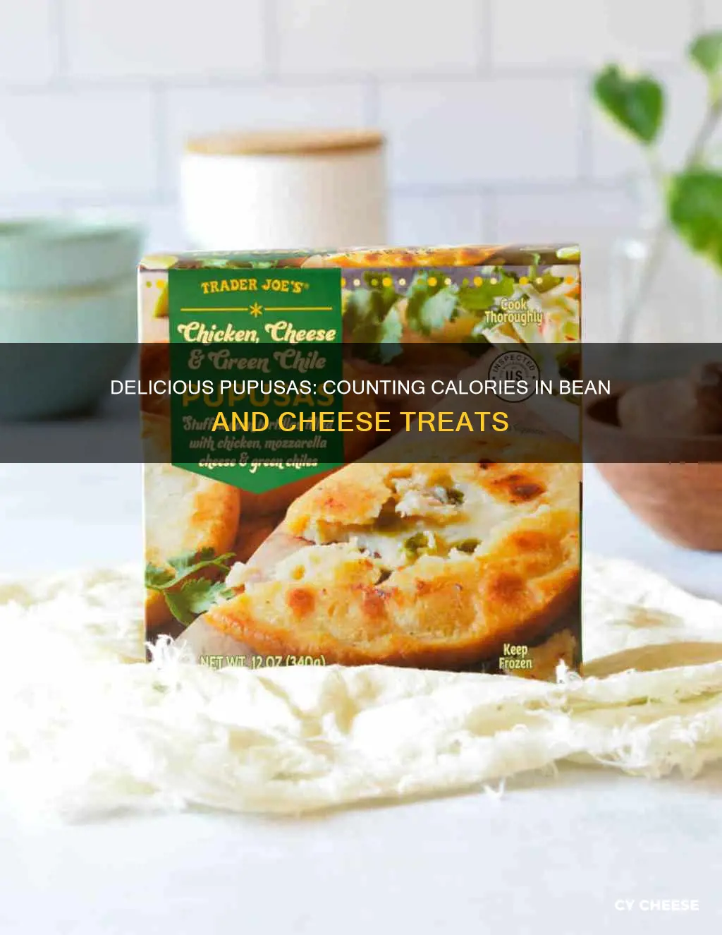 how many calories are in a bean and cheese pupusa