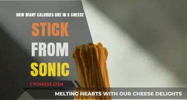 Cheese Stick Calories: Sonic's Delicious Treat