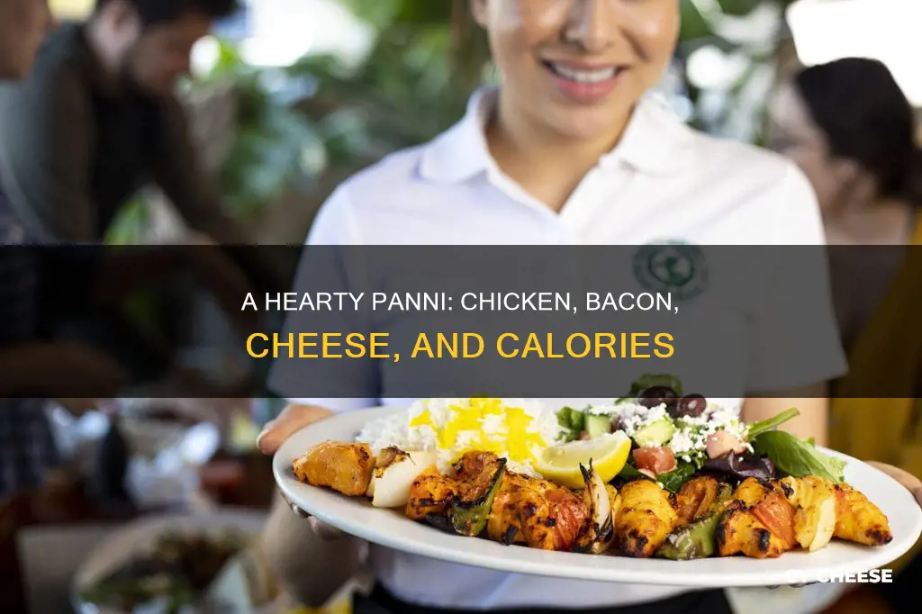 how many calories are in a chicken bacon cheese panni