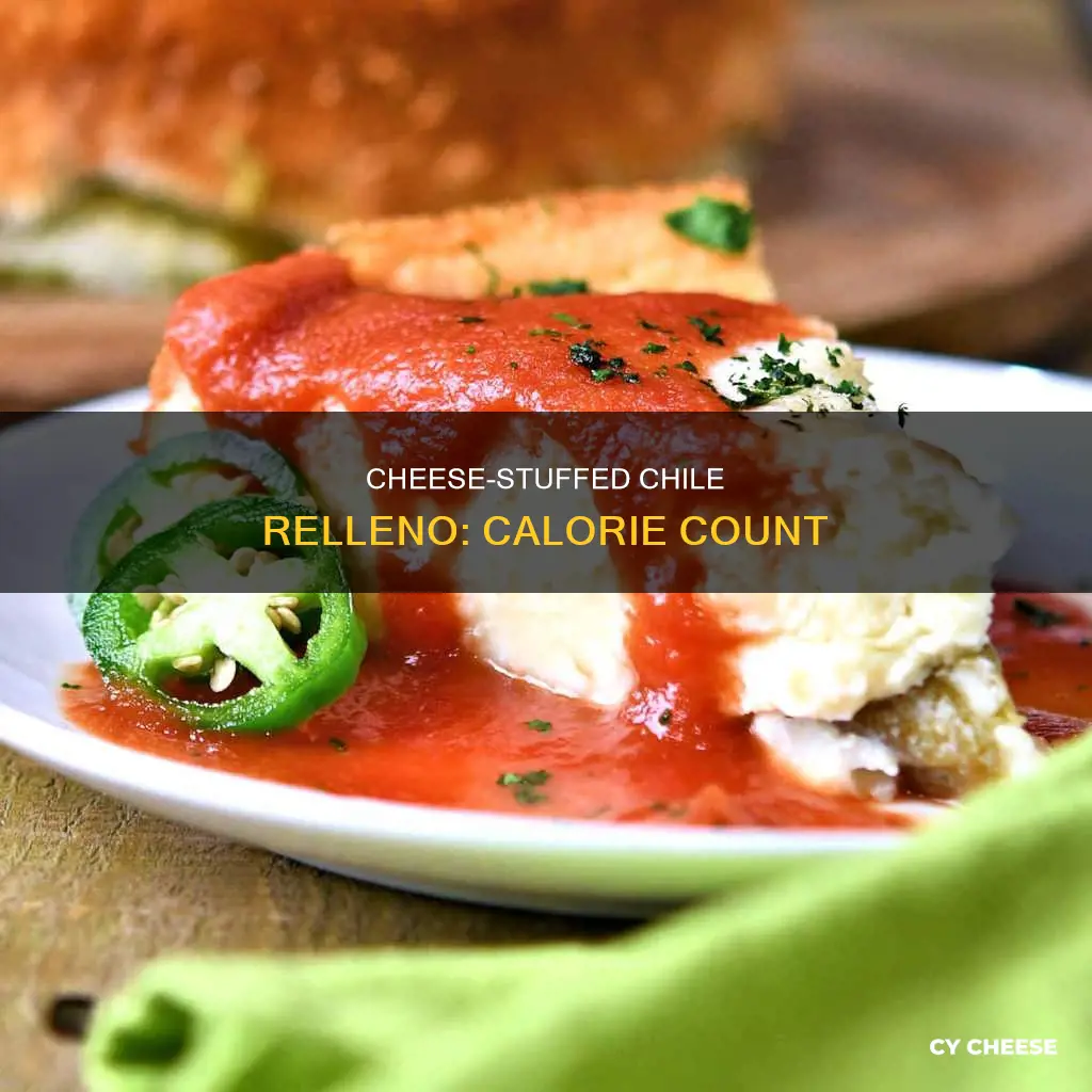 how many calories are in a chile relleno with cheese