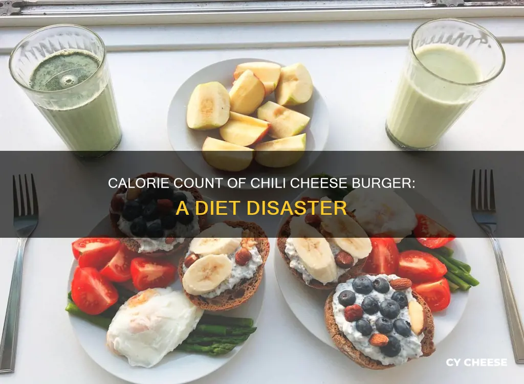 how many calories are in a chili cheese burger