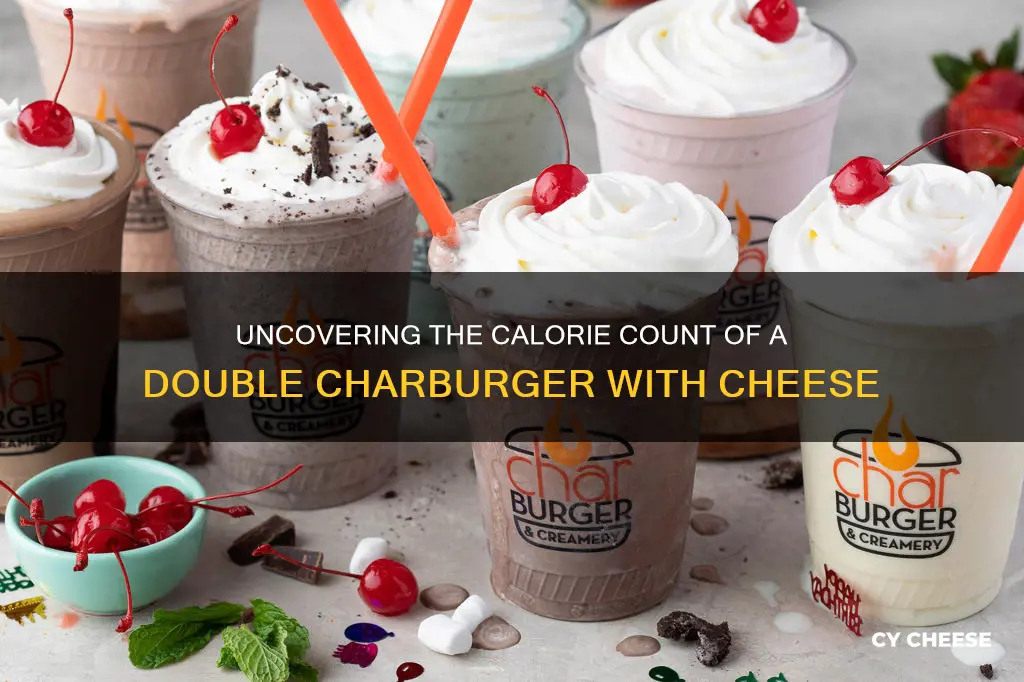 how many calories are in a double charburger with cheese