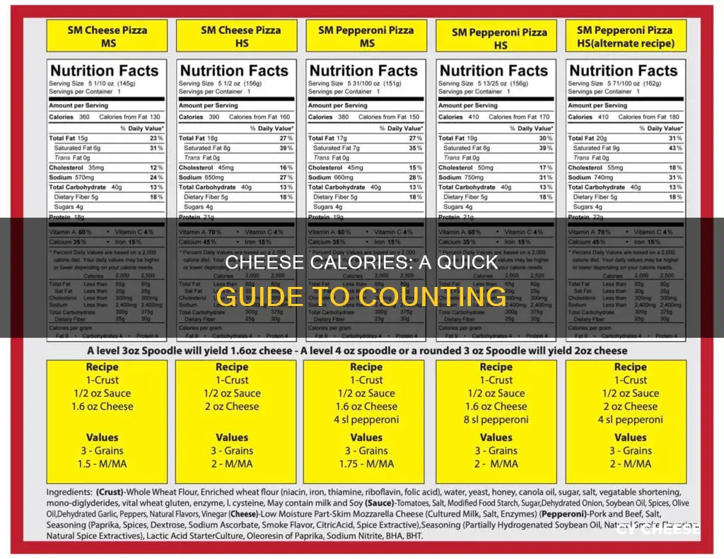 how many calories are in a gram of cheese
