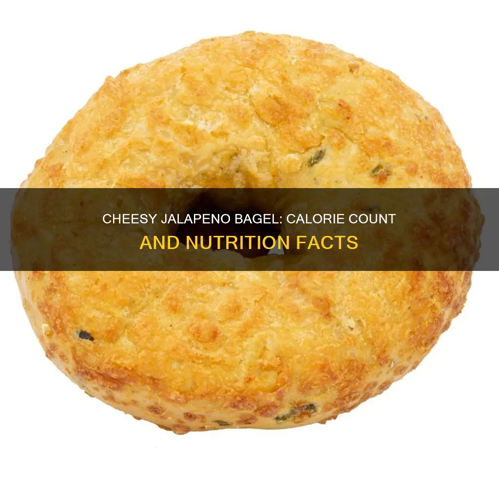 how many calories are in a jalapeno cheese bagel