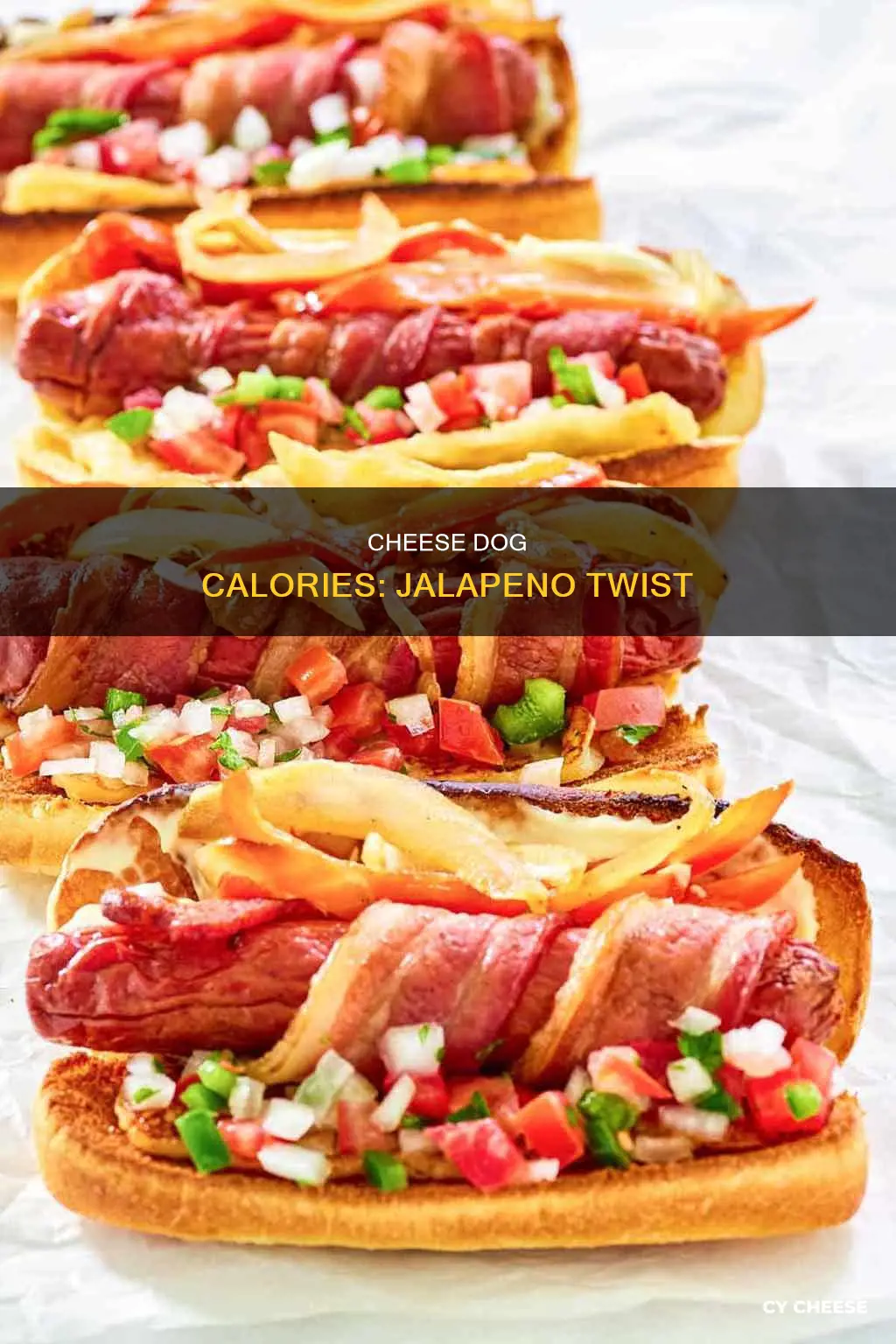 how many calories are in a jalapeno cheese hot dog