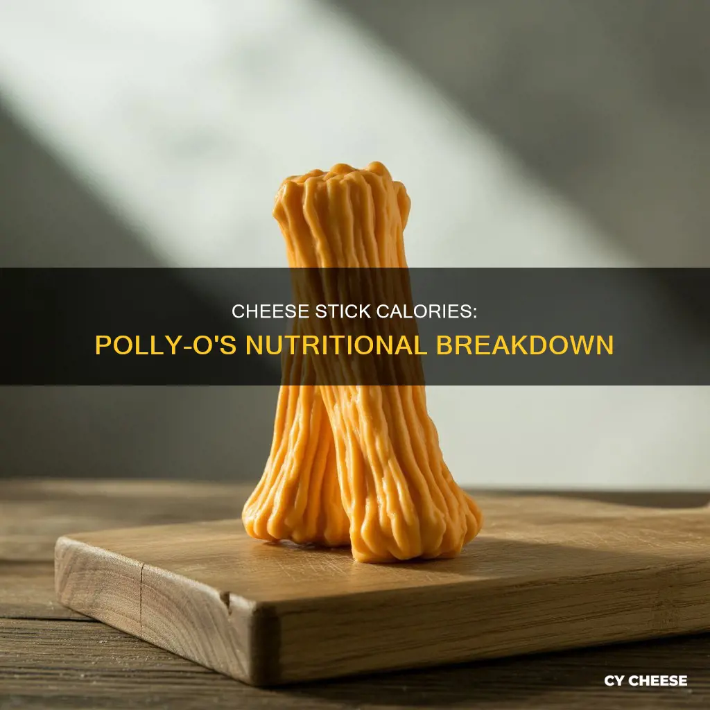 how many calories are in a polly-o cheese stick