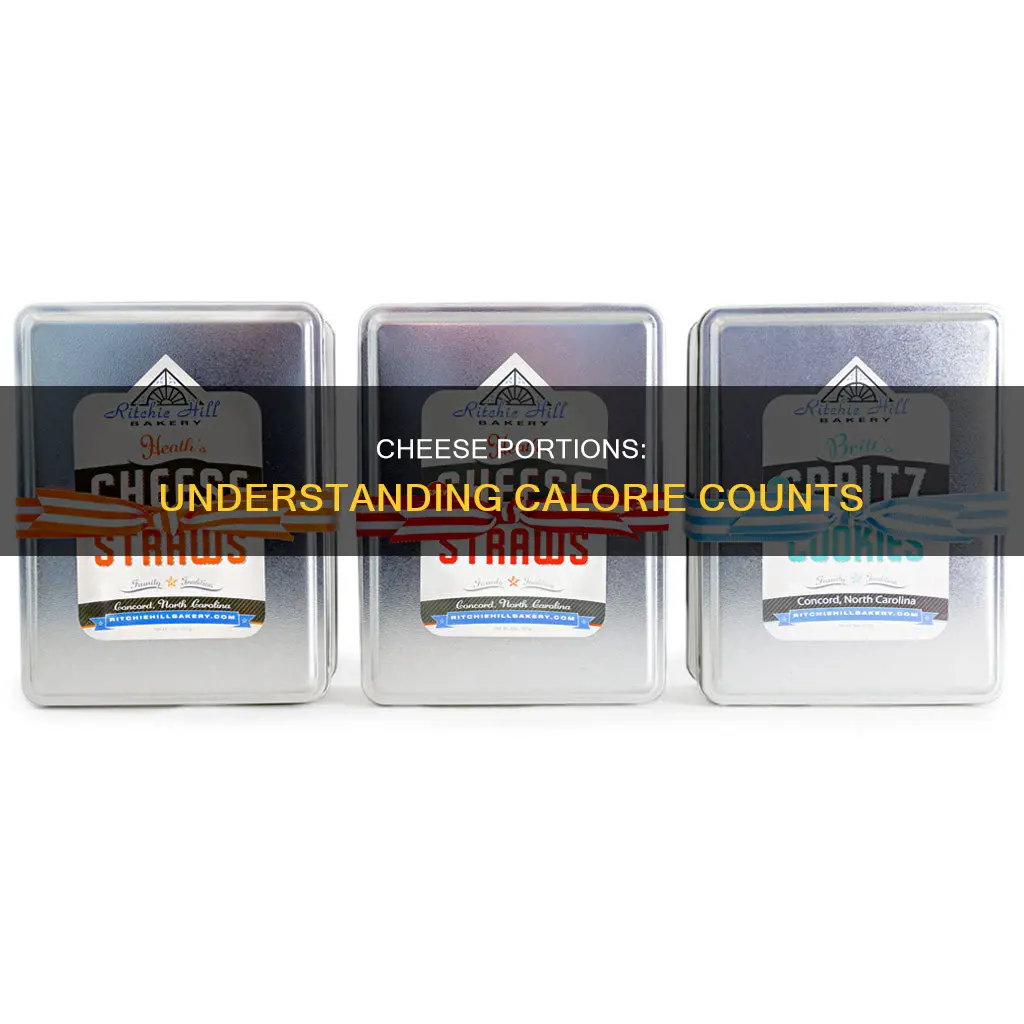 how many calories are in a portion of cheese