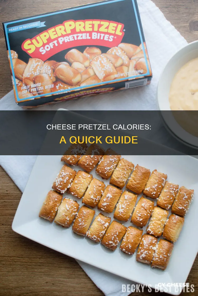 how many calories are in a pretzel with cheese