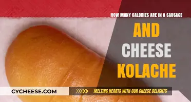 Calories in a Sausage and Cheese Kolache