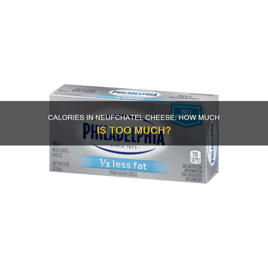 how many calories are in a serving of neufchatel cheese