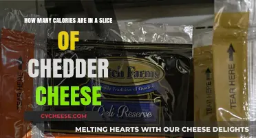 Calories in Cheddar: A Slice of Cheese, Counted