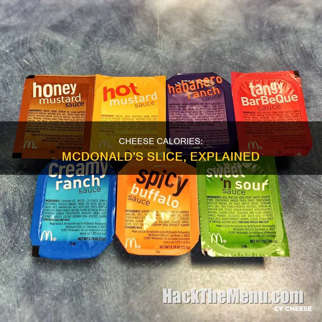 how many calories are in a slice of mcdonald