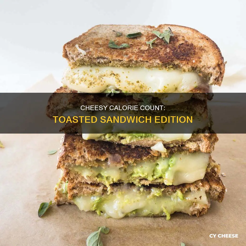 how many calories are in a toasted cheese sandwich